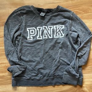 Pink crewneck gray